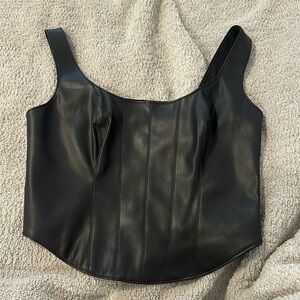Abercrombie leather corset